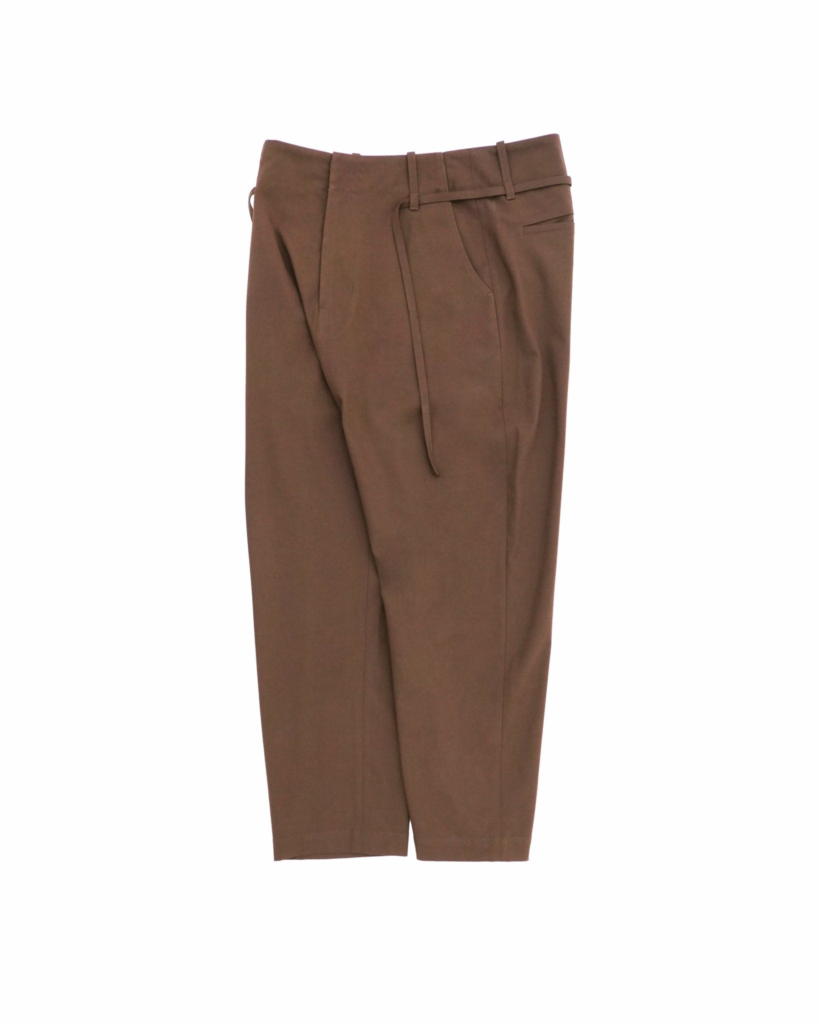 Tailored Dropped Crotch Pants - Copper Brown - G R A Y E
