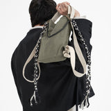 Tanglefolk Necklace - Black and Gray - G R A Y E