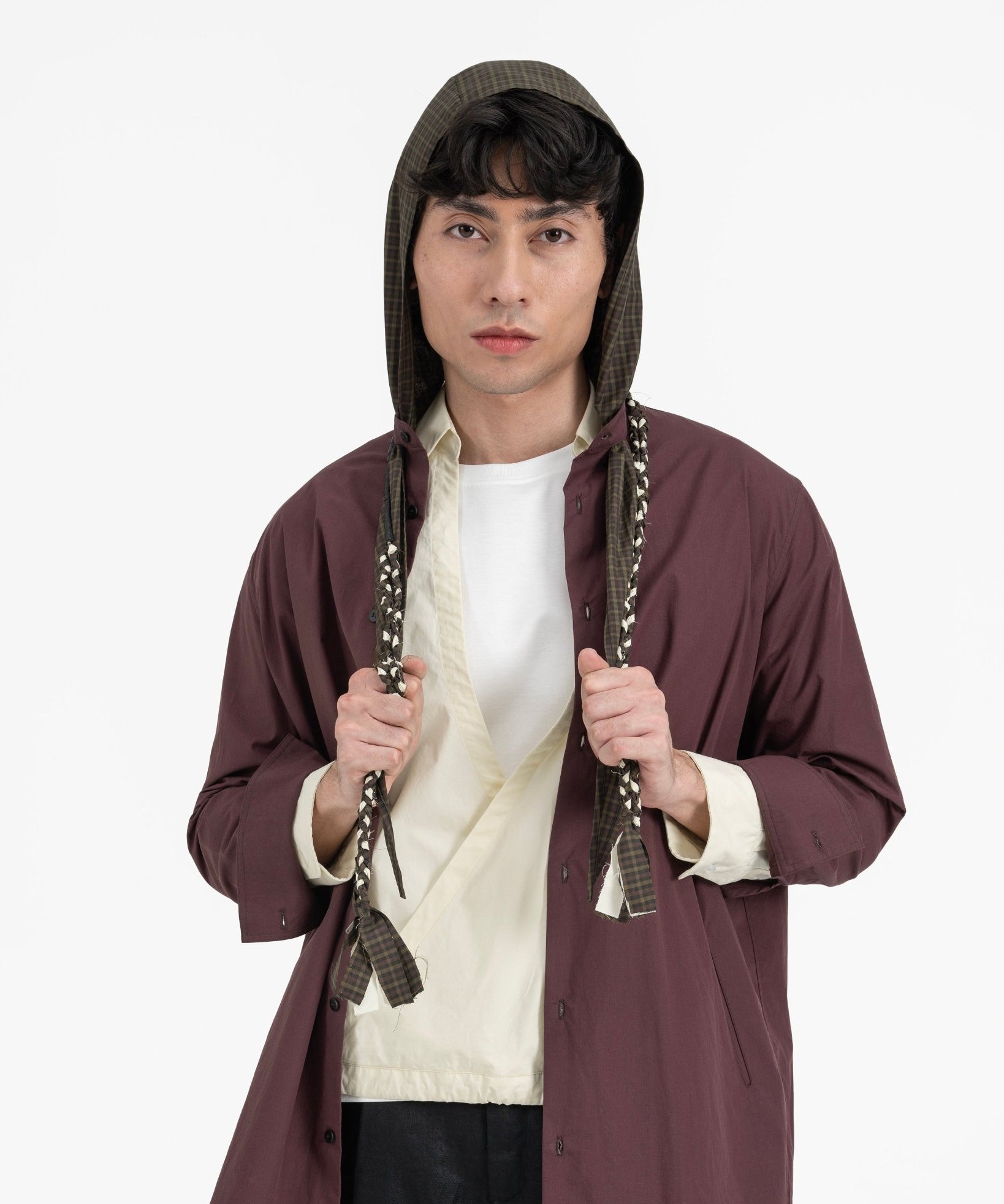 Tanglefolk Necklace - Buttermilk and Plaid - G R A Y E