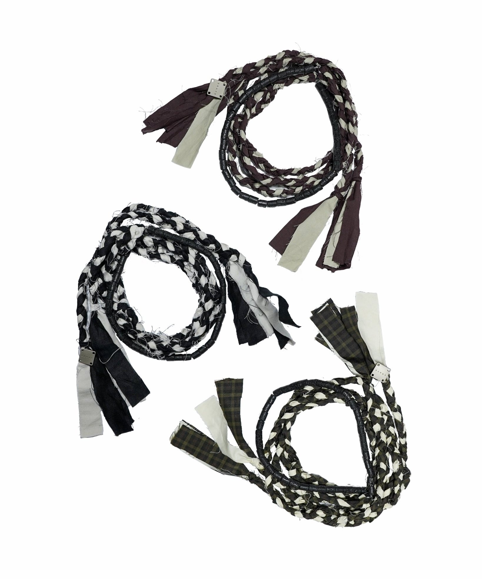 Tanglefolk Necklace - Buttermilk and Plaid - G R A Y E