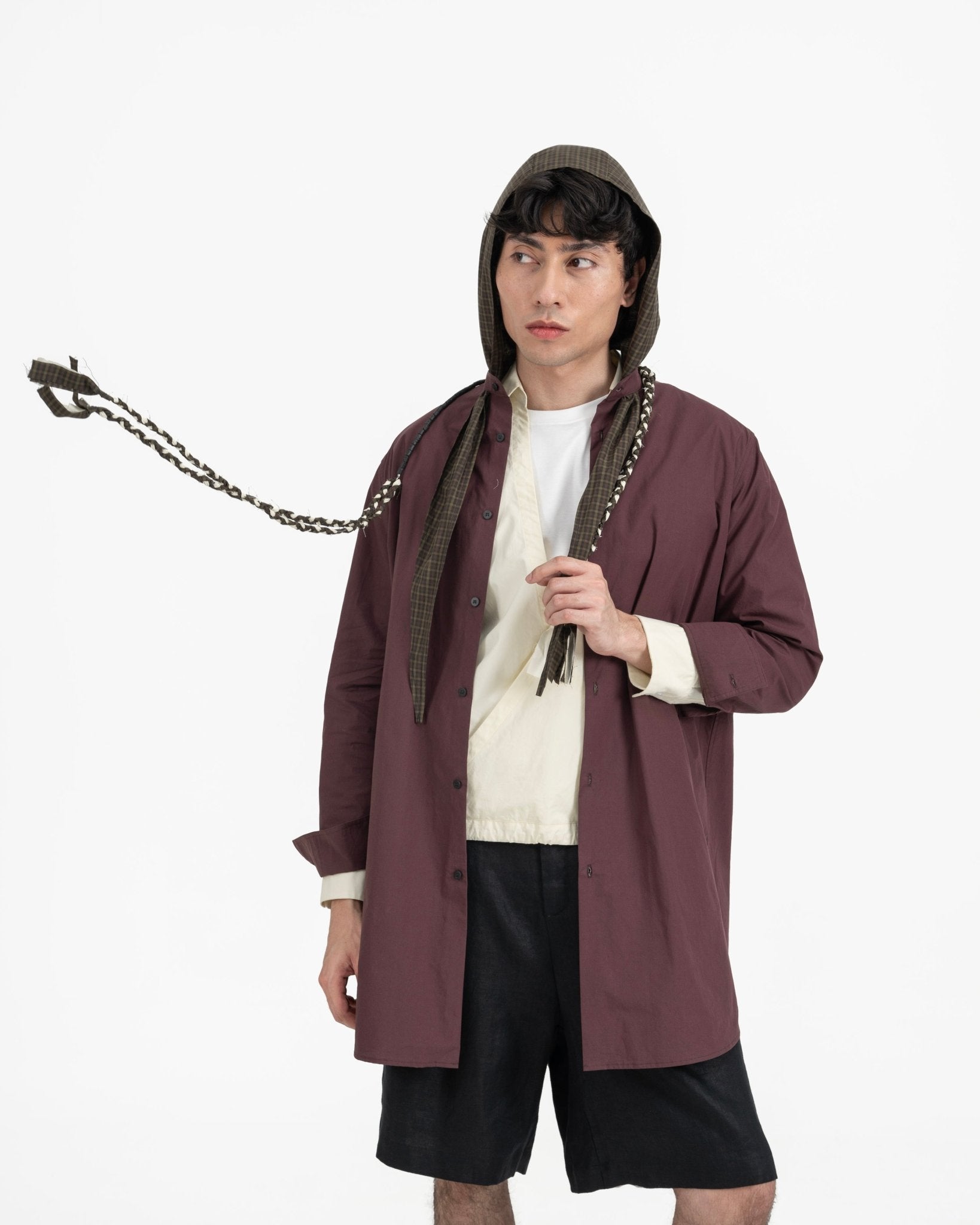 Tanglefolk Necklace - Buttermilk and Plaid - G R A Y E