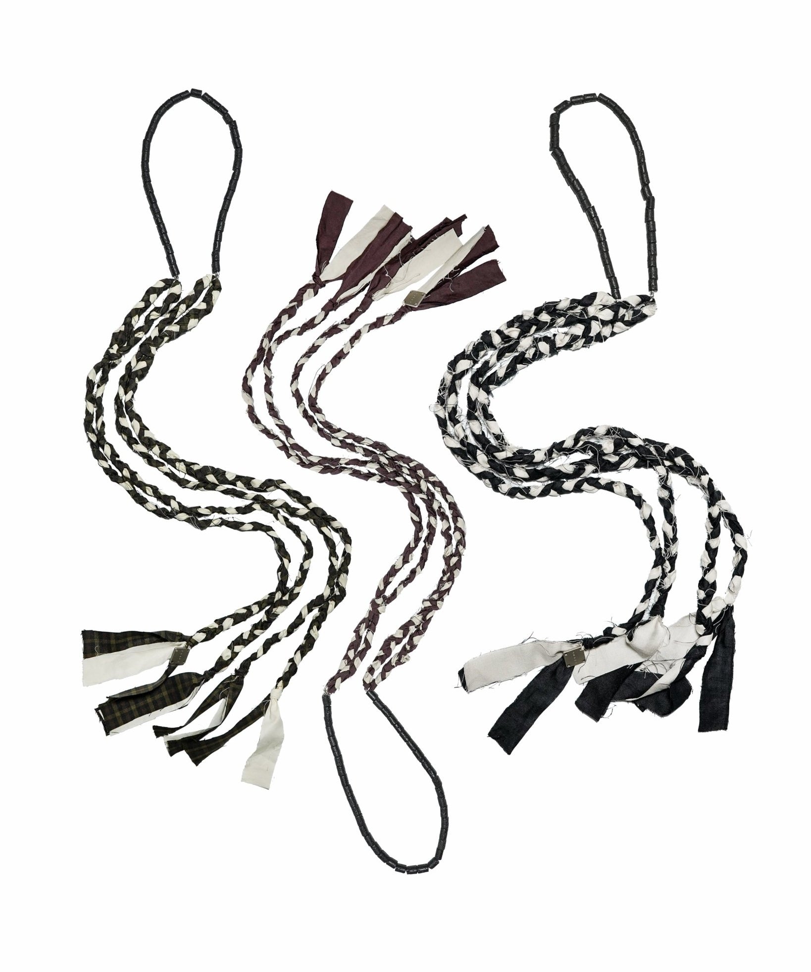 Tanglefolk Necklace - Buttermilk and Plaid - G R A Y E