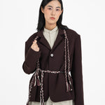 Tanglefolk Necklace - Plum and Sage - G R A Y E