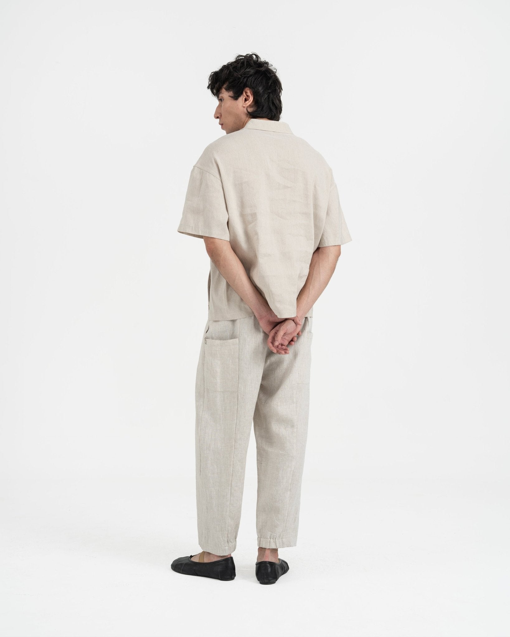Technical Linen Shirt - Natural - G R A Y E