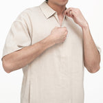 Technical Linen Shirt - Natural - G R A Y E