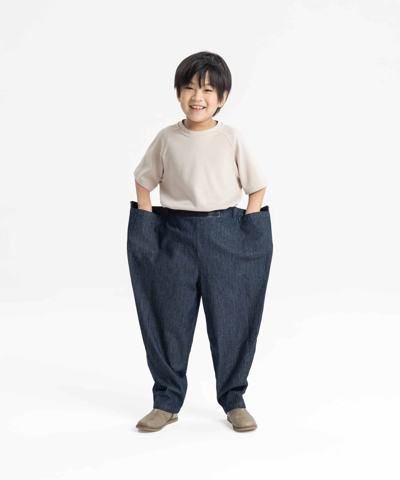 Triangular Denim Pants - G R A Y E