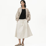 Two Way Midi Skirt - Ivory - G R A Y E