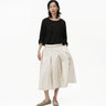 Two Way Midi Skirt - Ivory - G R A Y E