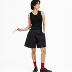 Ultra - Soft Wool Tank - Black - G R A Y E