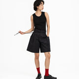 Ultra - Soft Wool Tank - Black - G R A Y E
