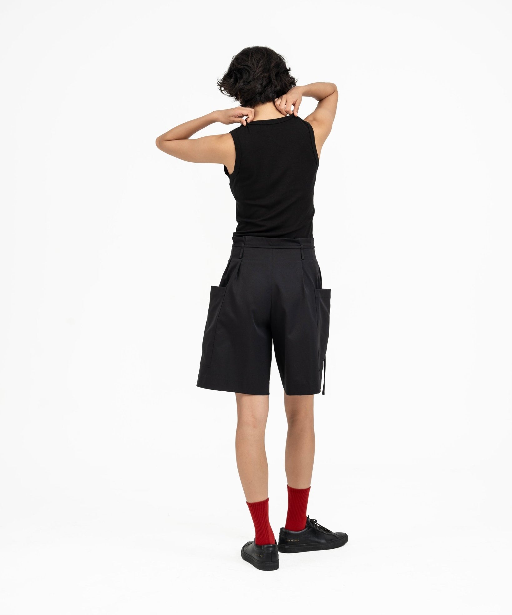 Ultra - Soft Wool Tank - Black - G R A Y E