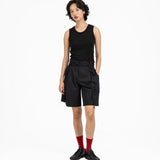 Ultra - Soft Wool Tank - Black - G R A Y E