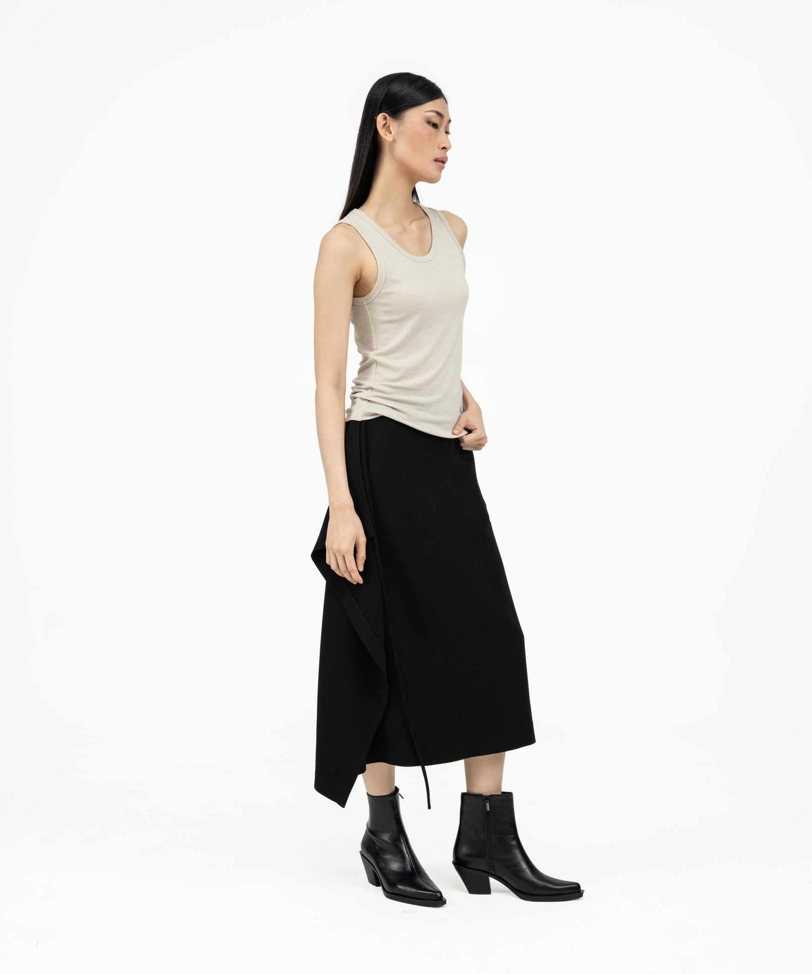 Ultra - Soft Wool Tank - Ivory - G R A Y E
