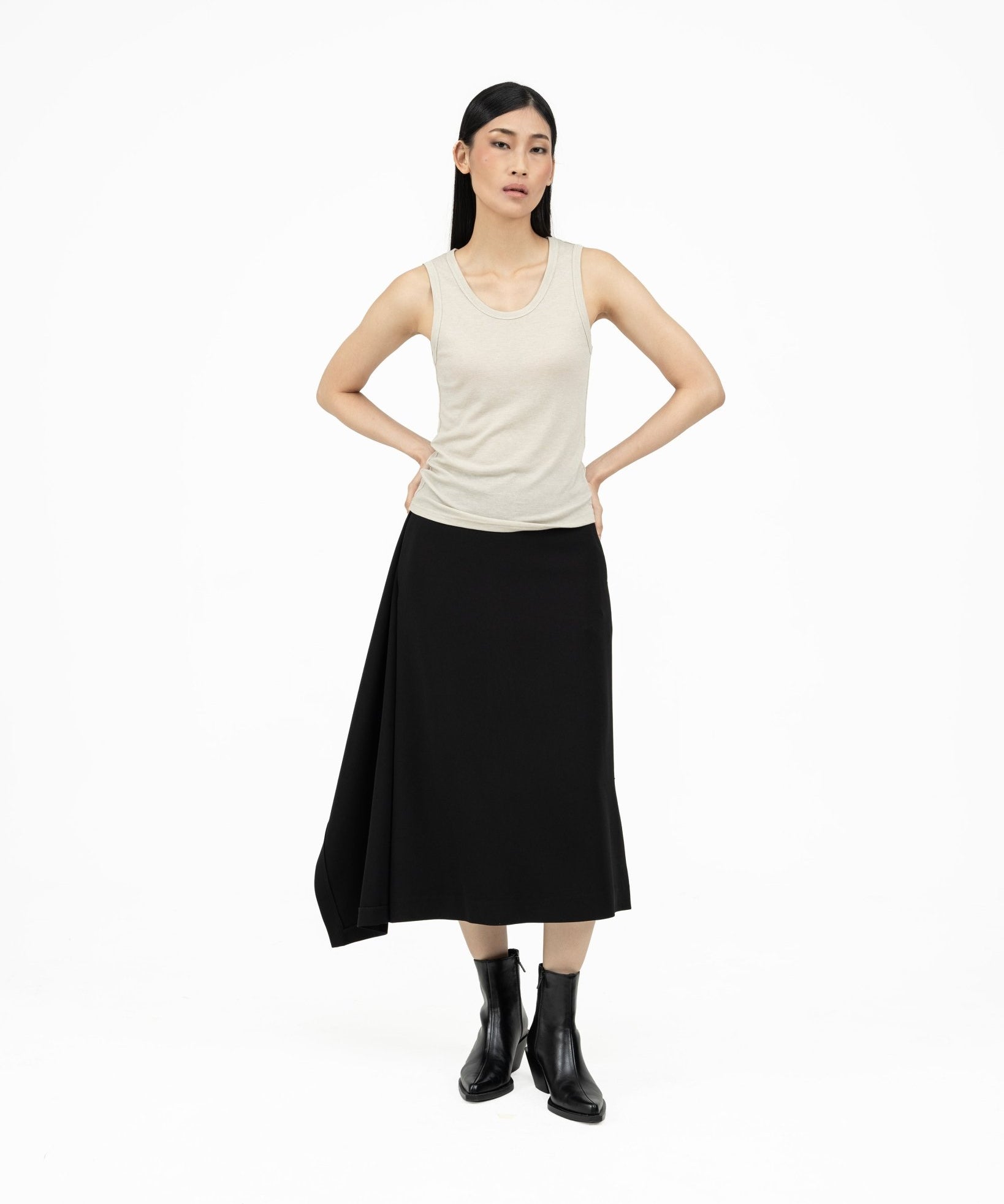 Ultra - Soft Wool Tank - Ivory - G R A Y E
