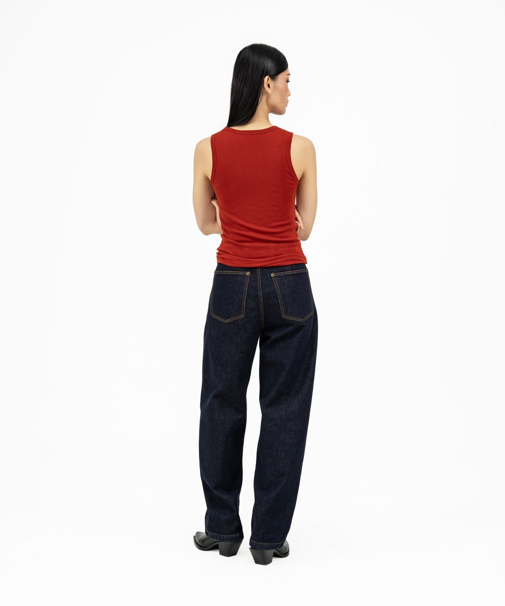 Ultra - Soft Wool Tank - Scarlet - G R A Y E