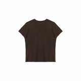 Ultra - Soft Wool Tee - Coffee - G R A Y E
