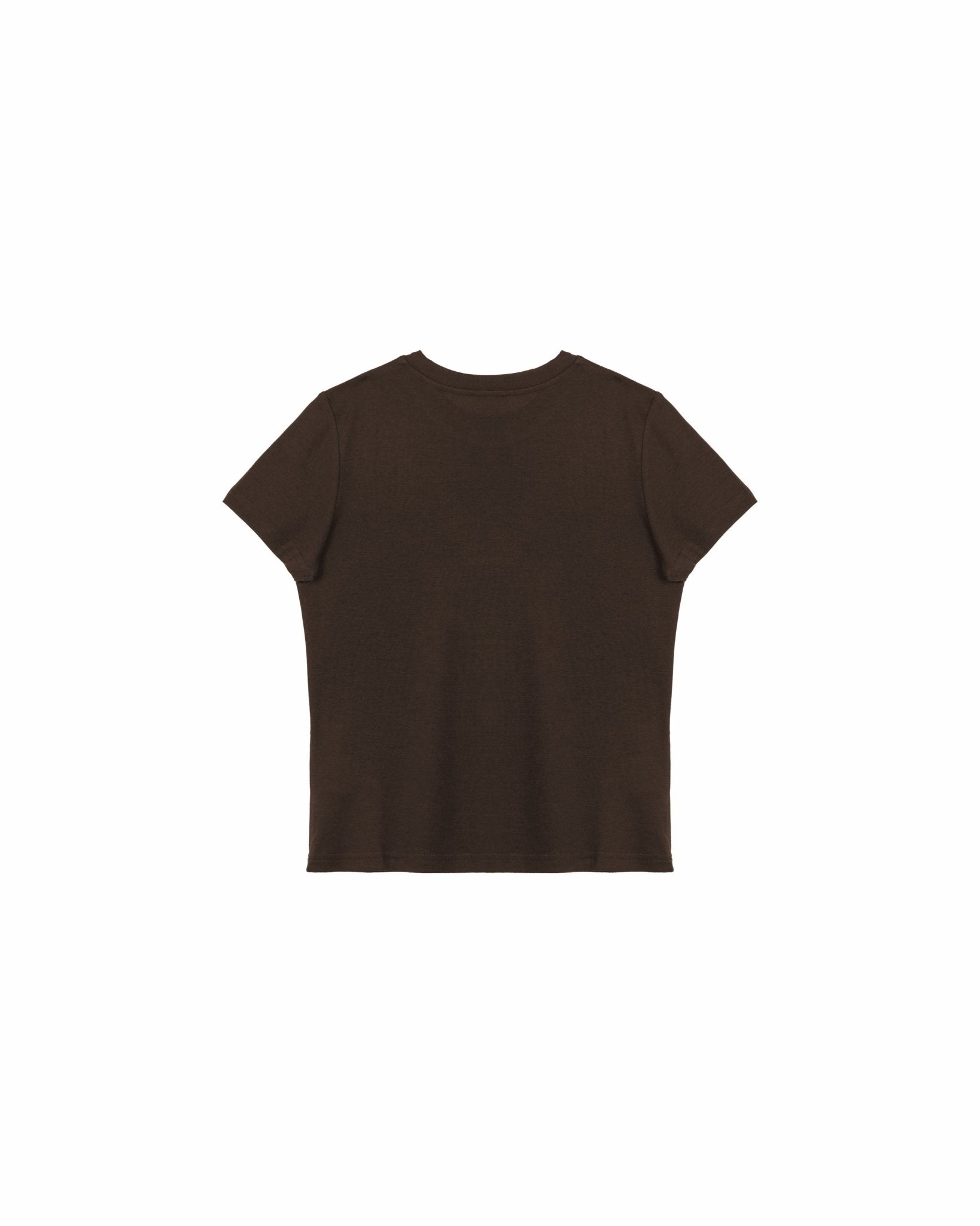 Ultra - Soft Wool Tee - Coffee - G R A Y E