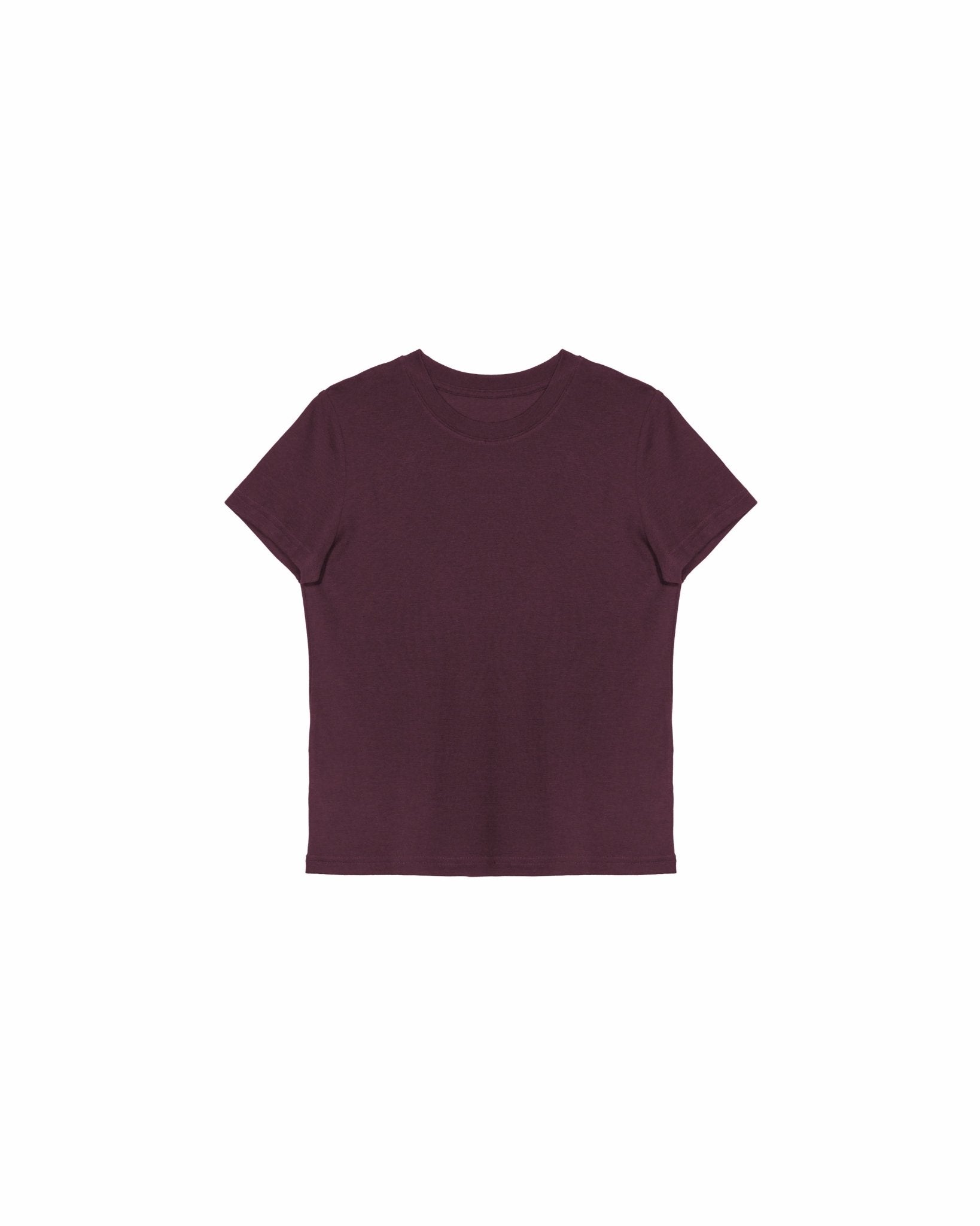 Ultra - Soft Wool Tee - Dusk Plum - G R A Y E