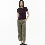 Ultra - Soft Wool Tee - Dusk Plum - G R A Y E