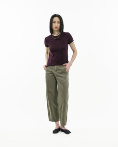 Ultra - Soft Wool Tee - Dusk Plum - G R A Y E