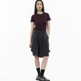 Ultra - Soft Wool Tee - Dusk Plum - G R A Y E
