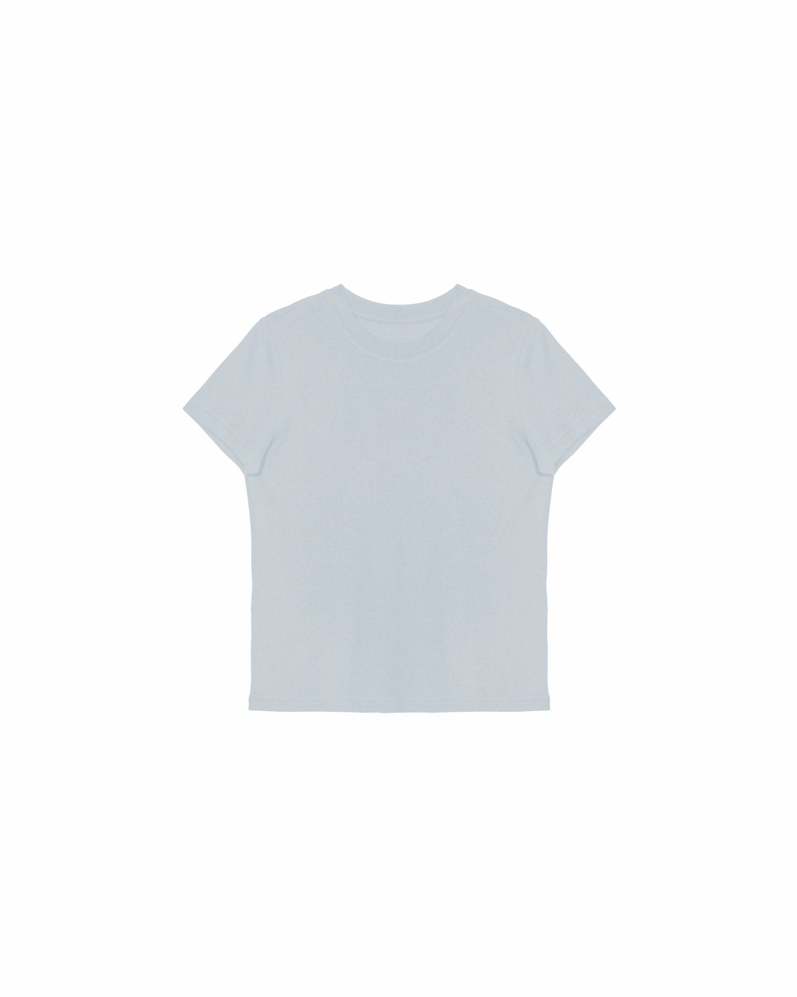 Ultra - Soft Wool Tee - Powder Blue - G R A Y E
