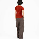 Ultra - Soft Wool Tee - Scarlet - G R A Y E