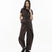 V - Neck Overlay Vest - Pinstripe Brown - G R A Y E