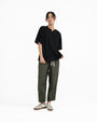 V Placket Tee 2.0 - Black - G R A Y E