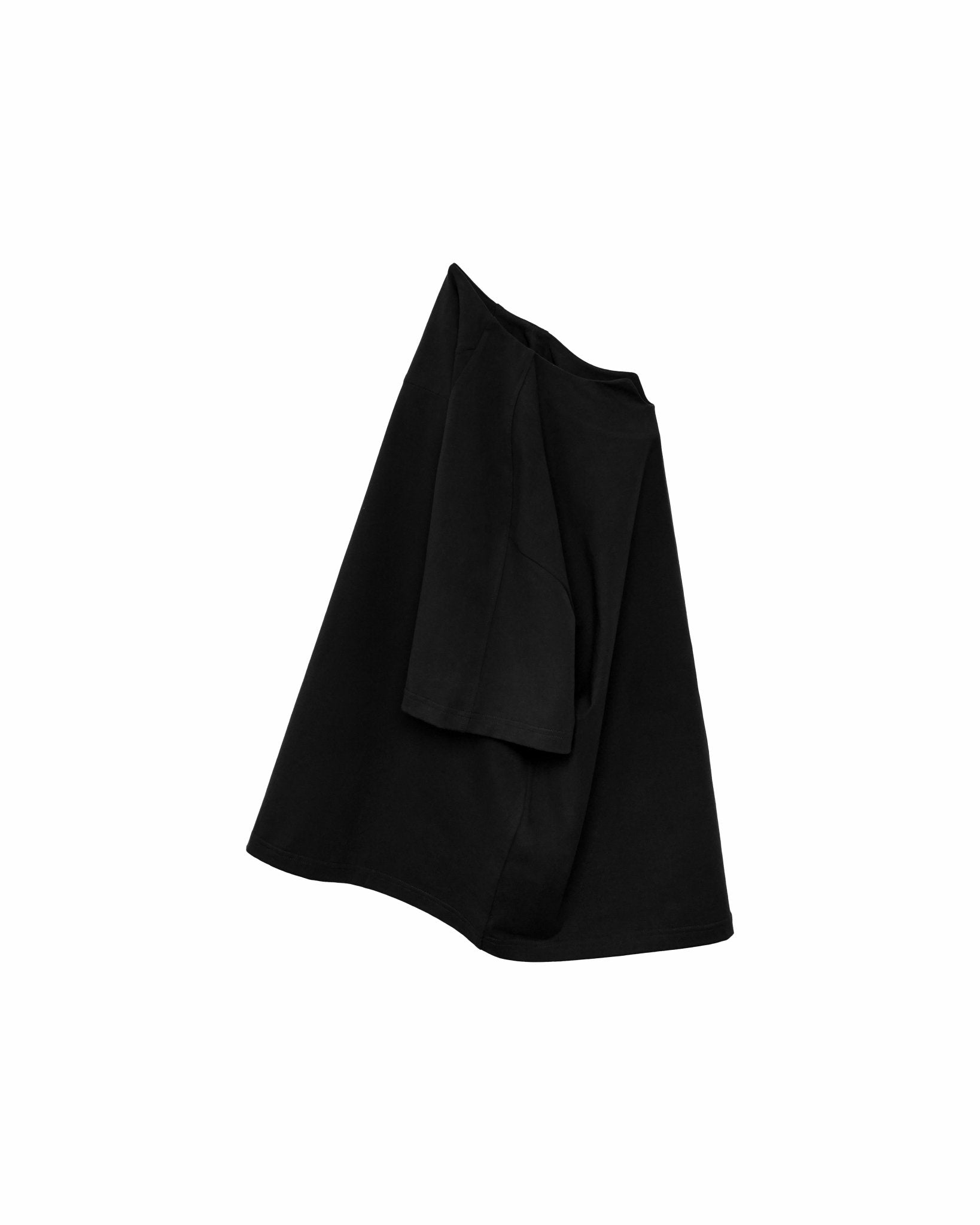 V Placket Tee 2.0 - Black - G R A Y E
