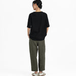 V Placket Tee 2.0 - Black - G R A Y E