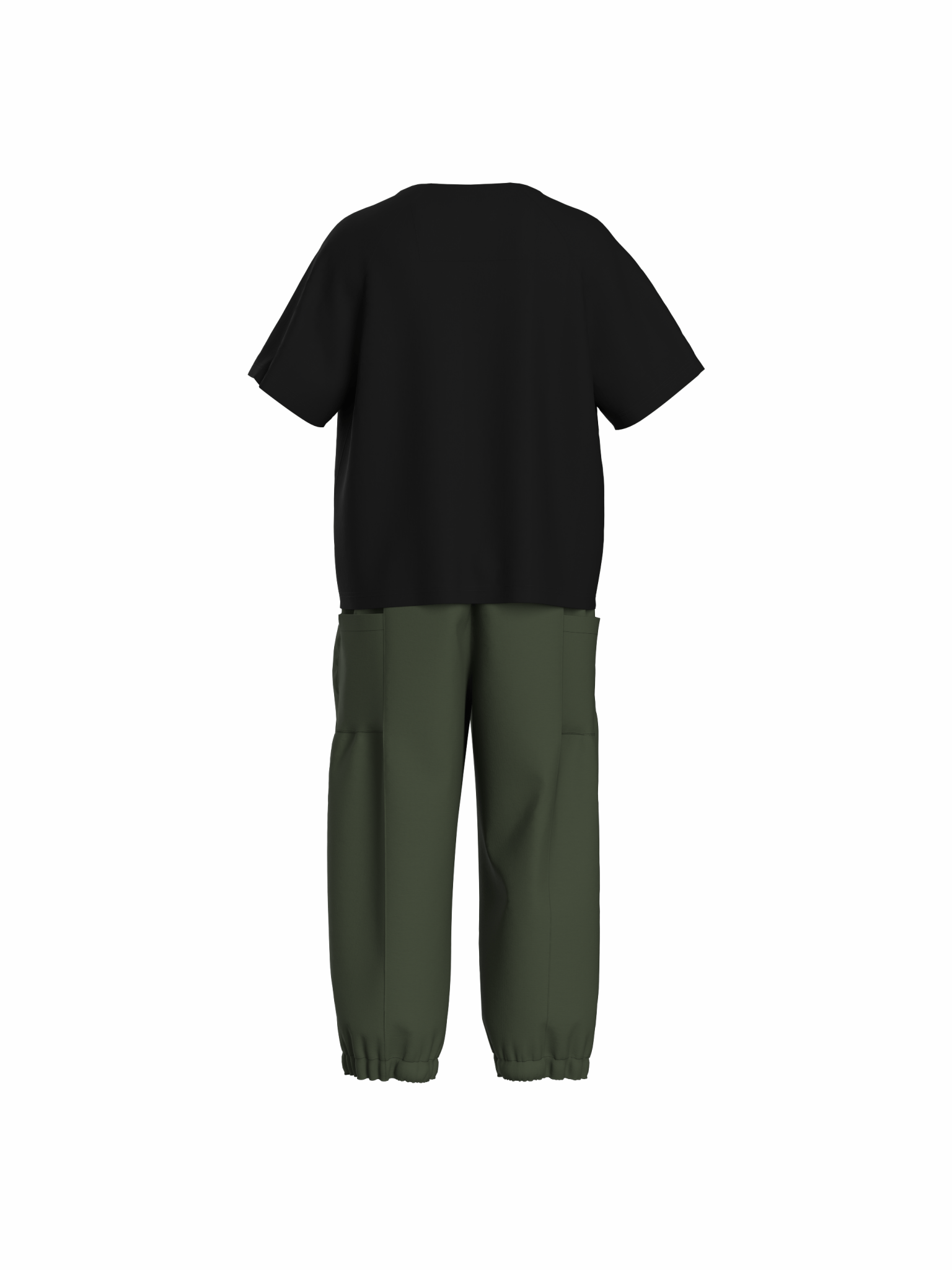 V Placket Tee 2.0 - Black - G R A Y E