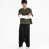 V Placket Tee 2.0 - Olive - G R A Y E
