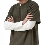 V Placket Tee 2.0 - Olive - G R A Y E