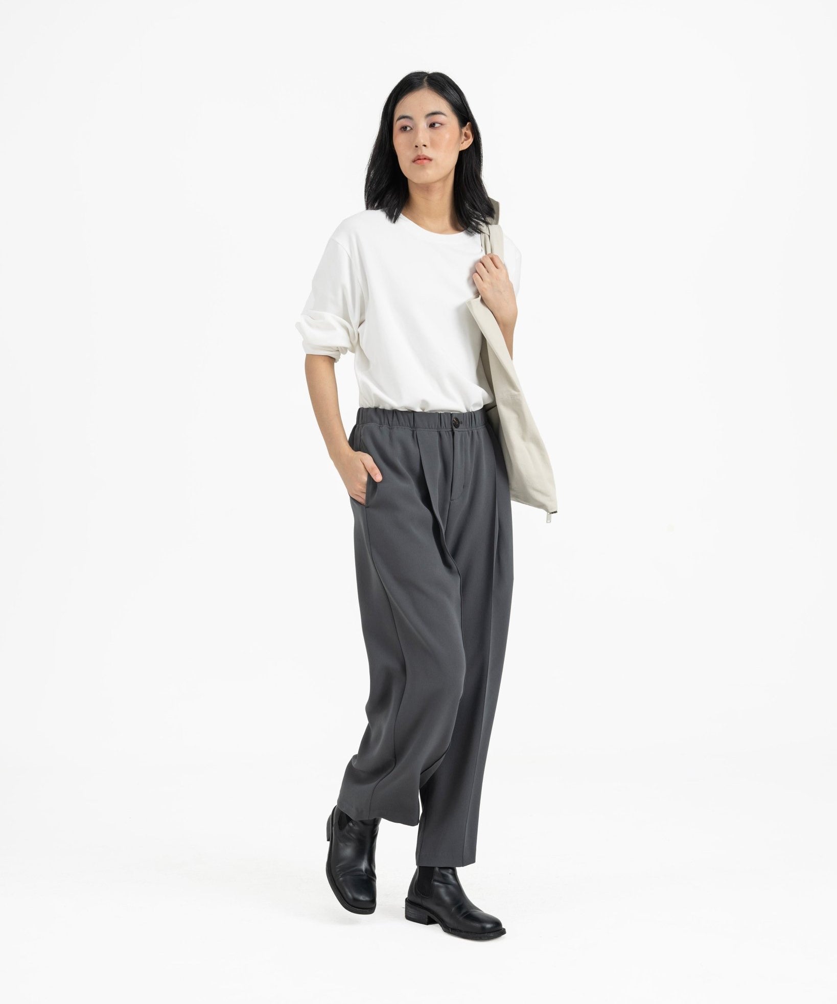 Wayfarer Tailored Pants - Fog Gray - G R A Y E