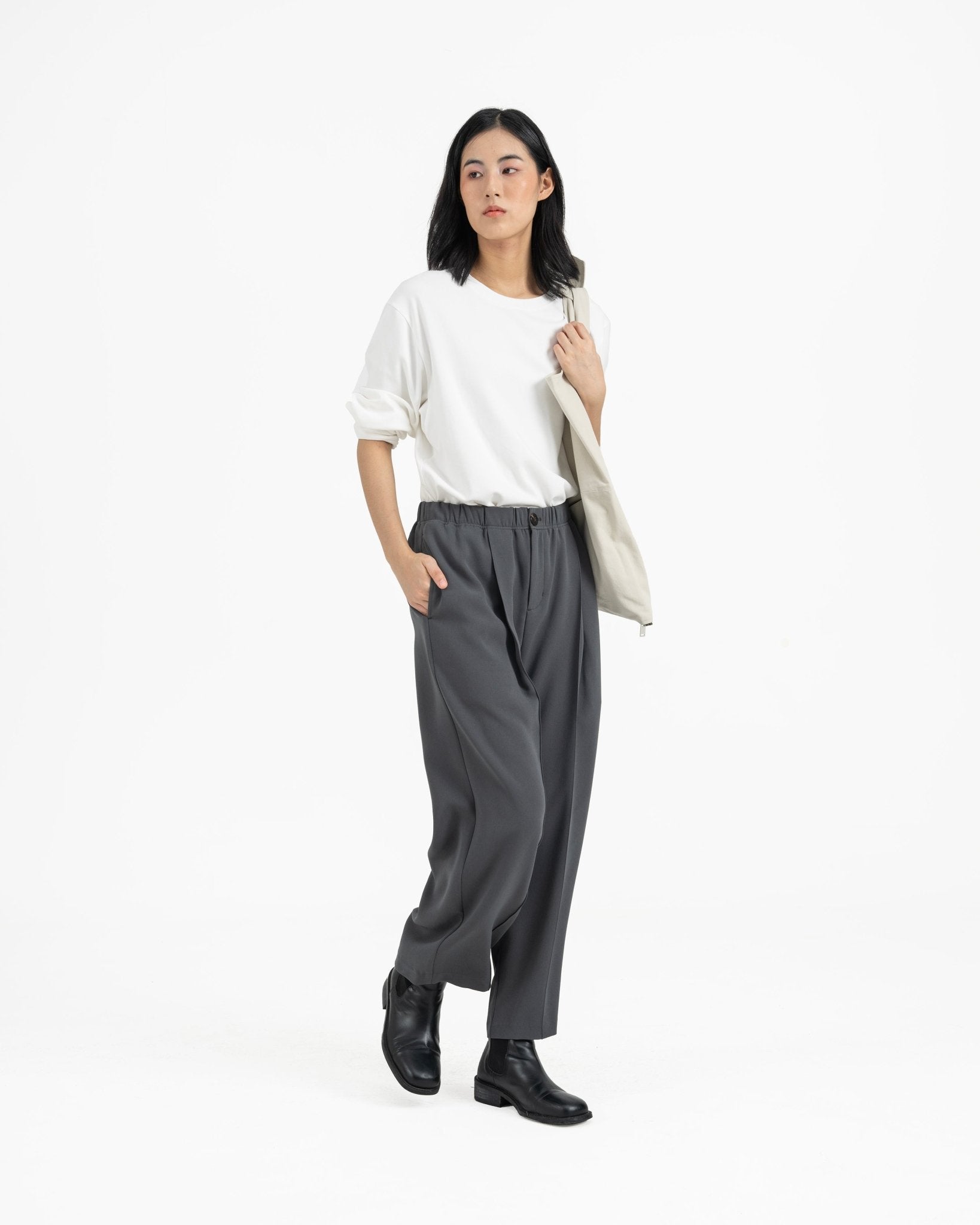 Wayfarer Tailored Pants - Fog Gray - G R A Y E