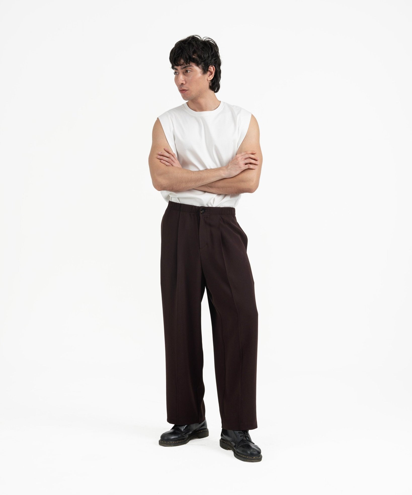 Wayfarer Tailored Pants - Sienna Plum - G R A Y E