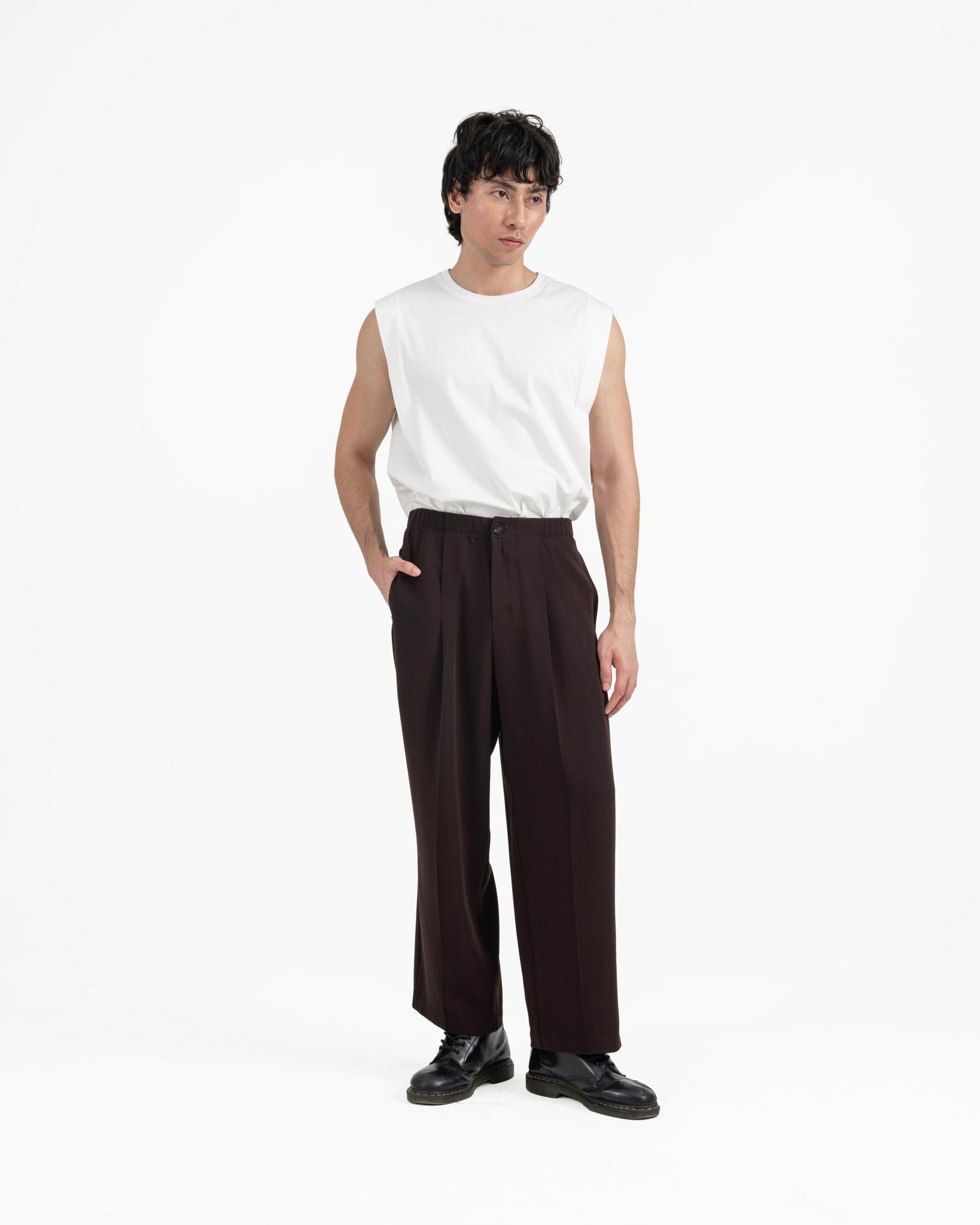 Wayfarer Tailored Pants - Sienna Plum - G R A Y E