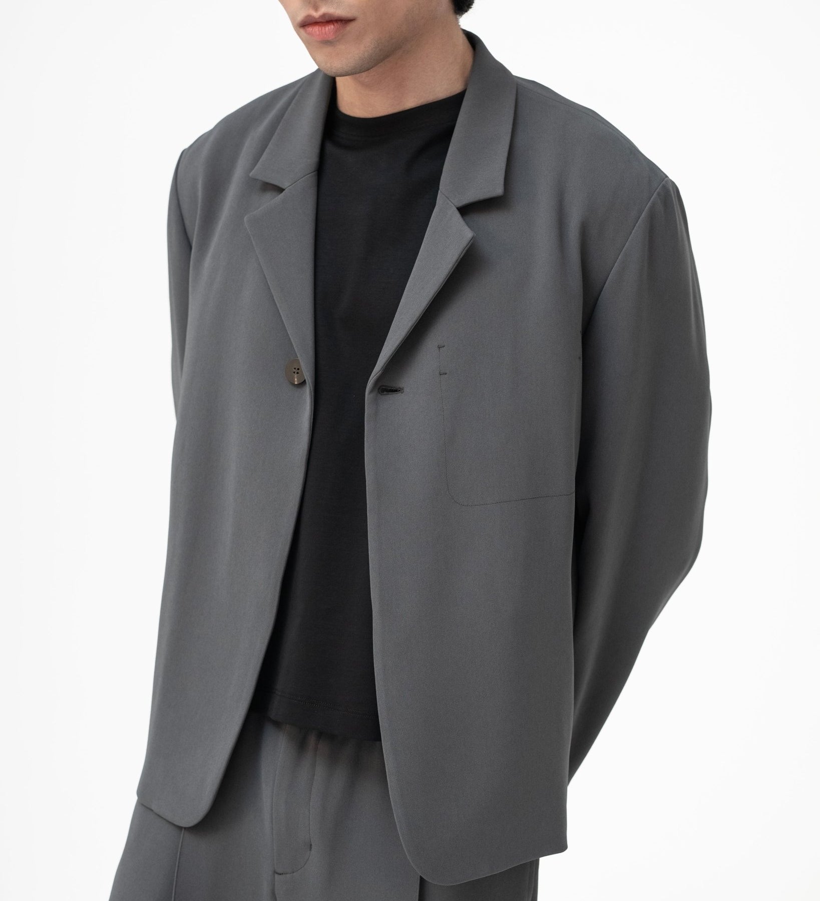 Wayfarer Travel Blazer - Fog Gray - G R A Y E