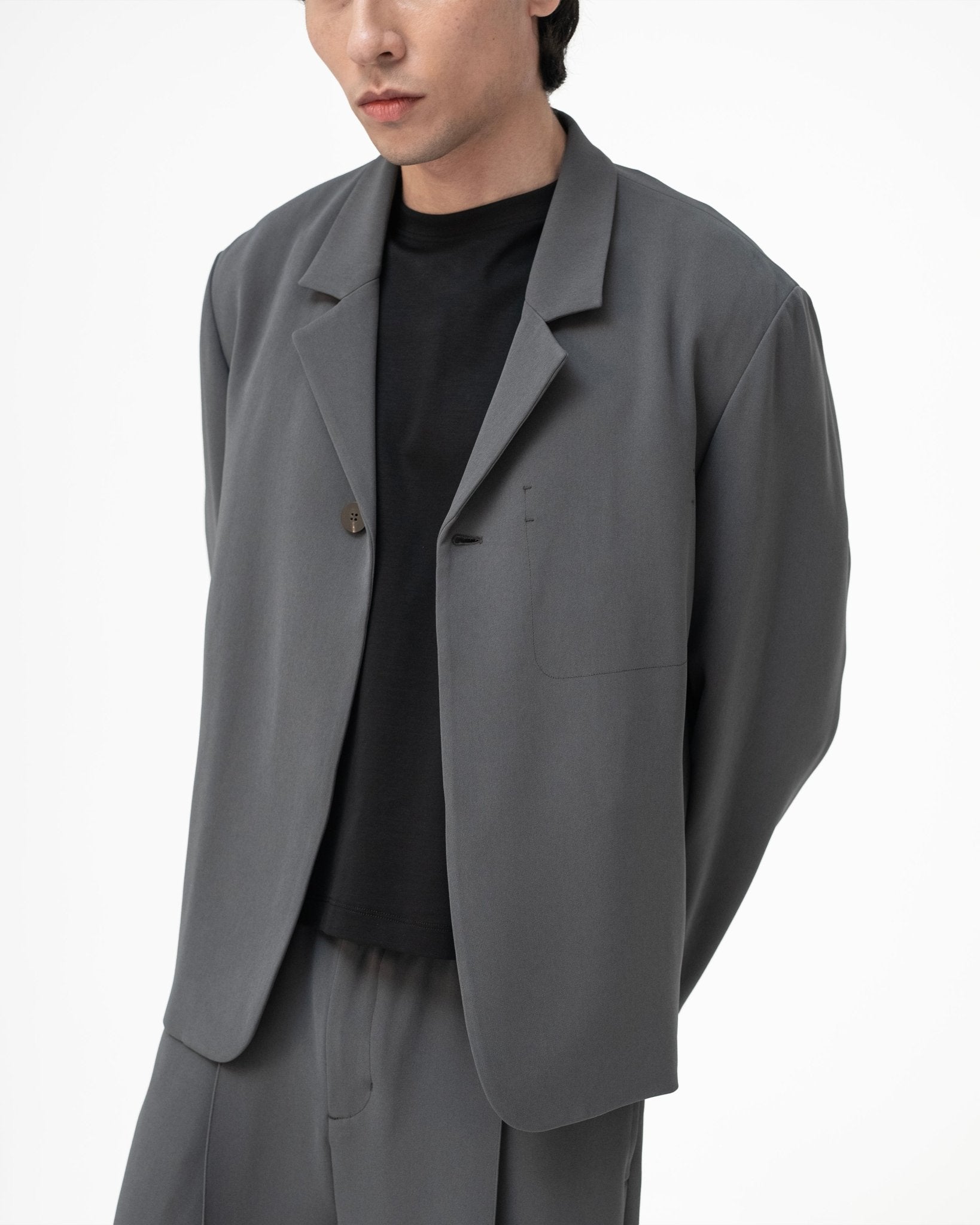 Wayfarer Travel Blazer - Fog Gray - G R A Y E