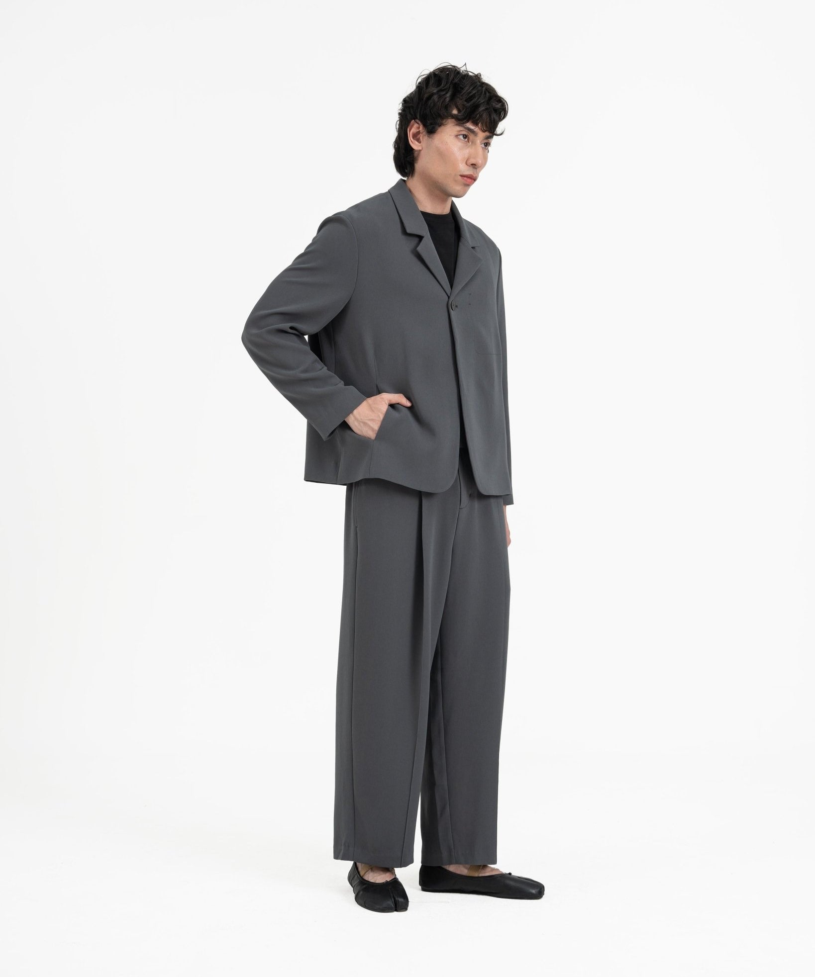 Wayfarer Travel Blazer - Fog Gray - G R A Y E