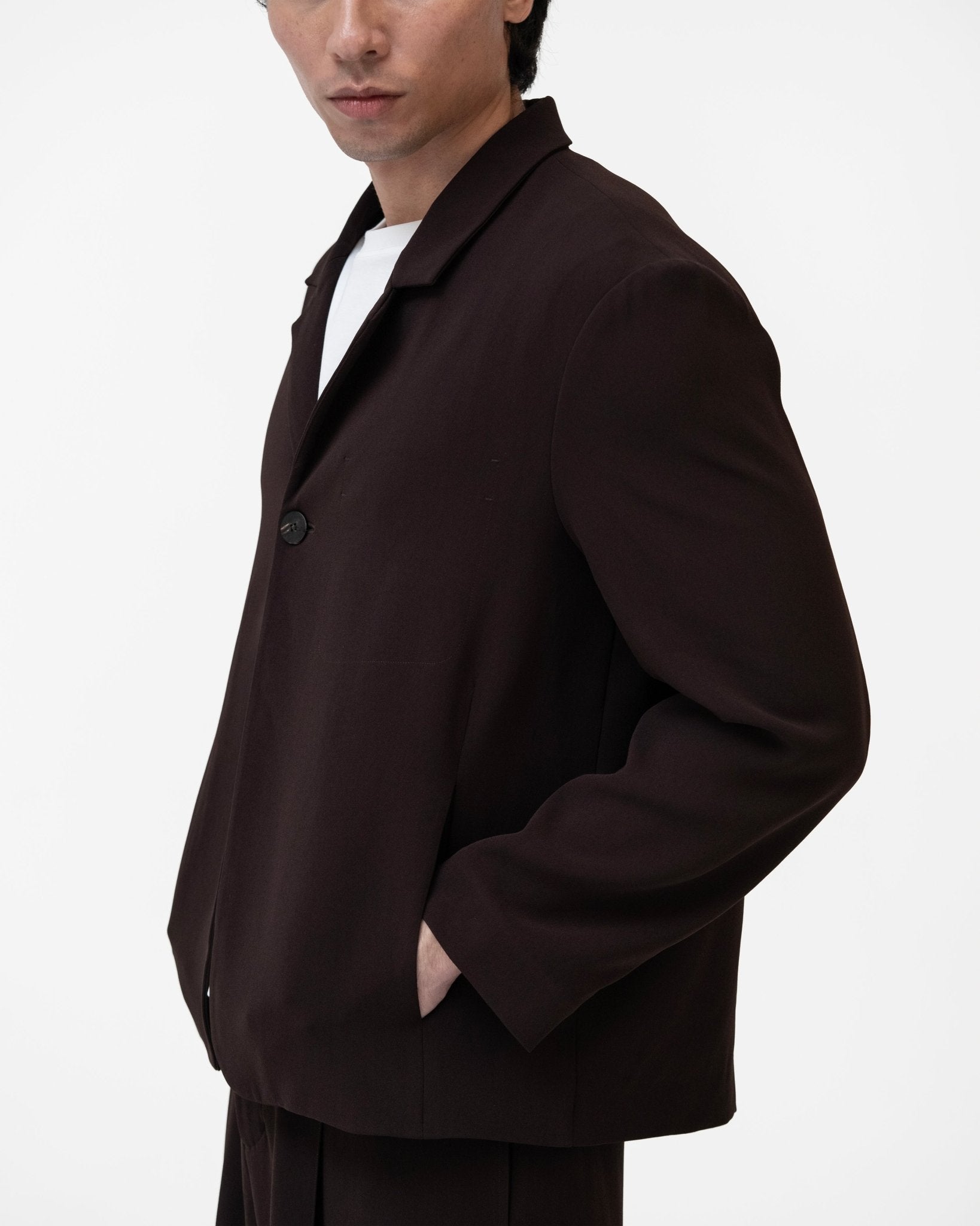 Wayfarer Travel Blazer - Sienna Plum - G R A Y E