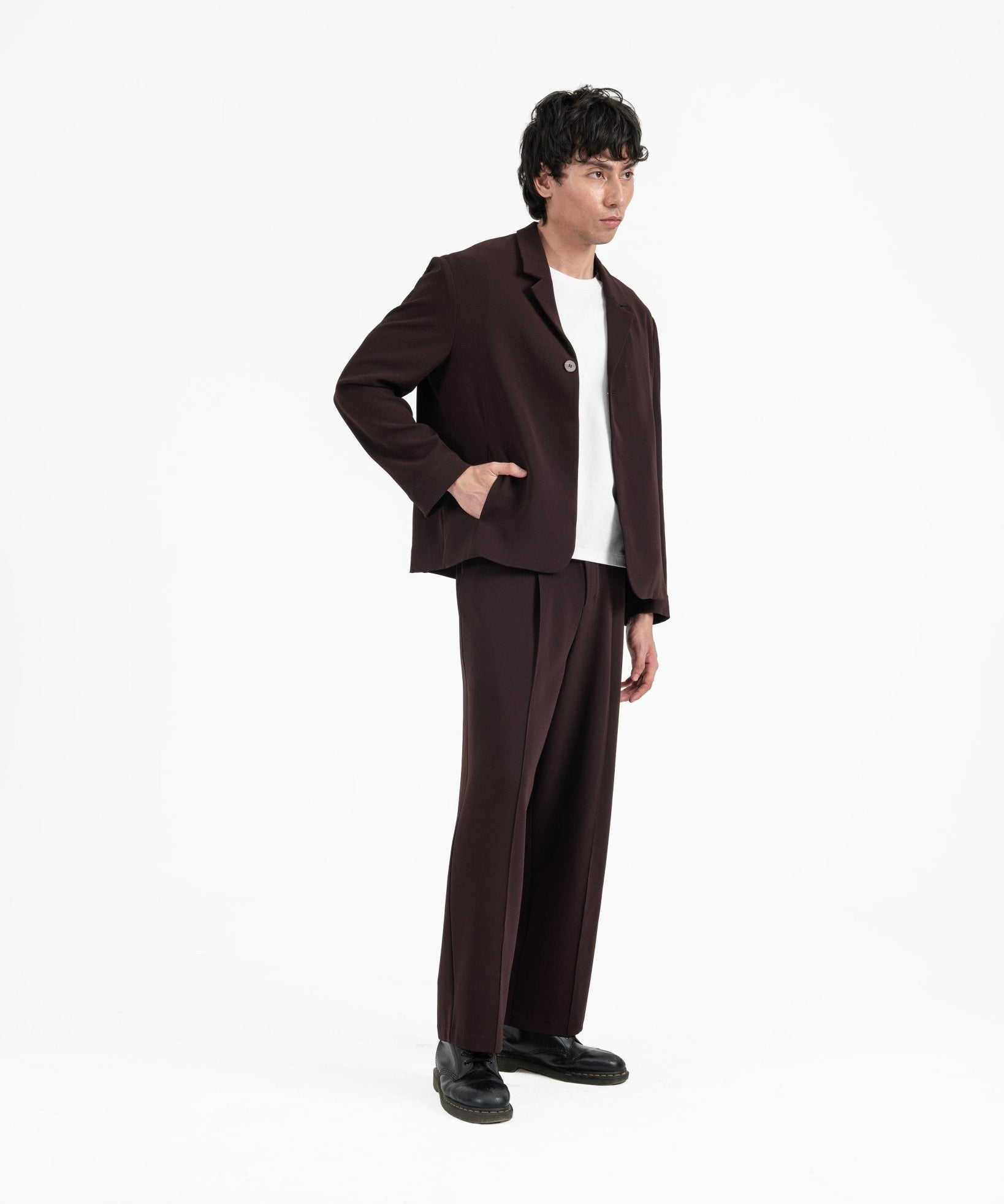 Wayfarer Travel Blazer - Sienna Plum - G R A Y E