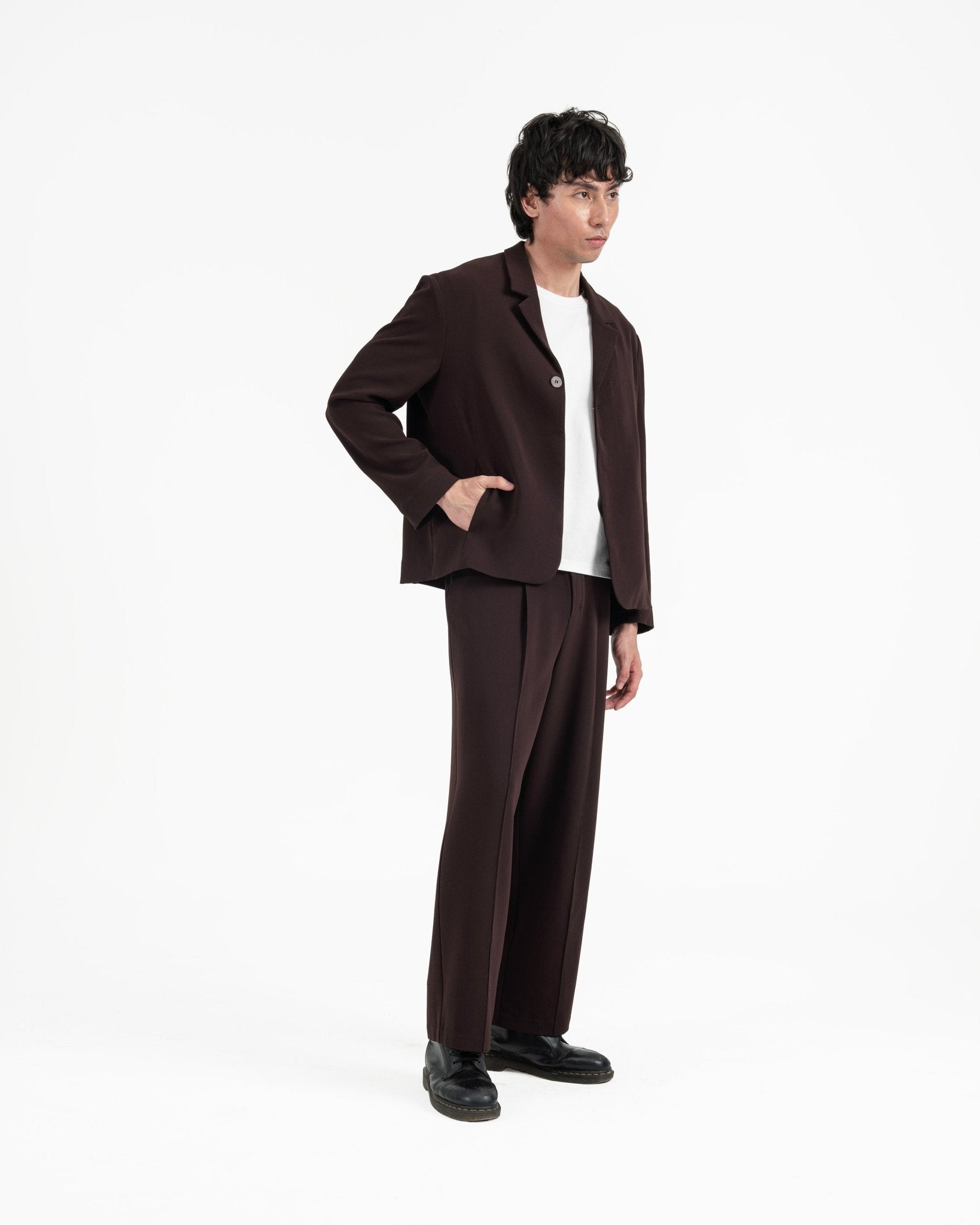 Wayfarer Travel Blazer - Sienna Plum - G R A Y E