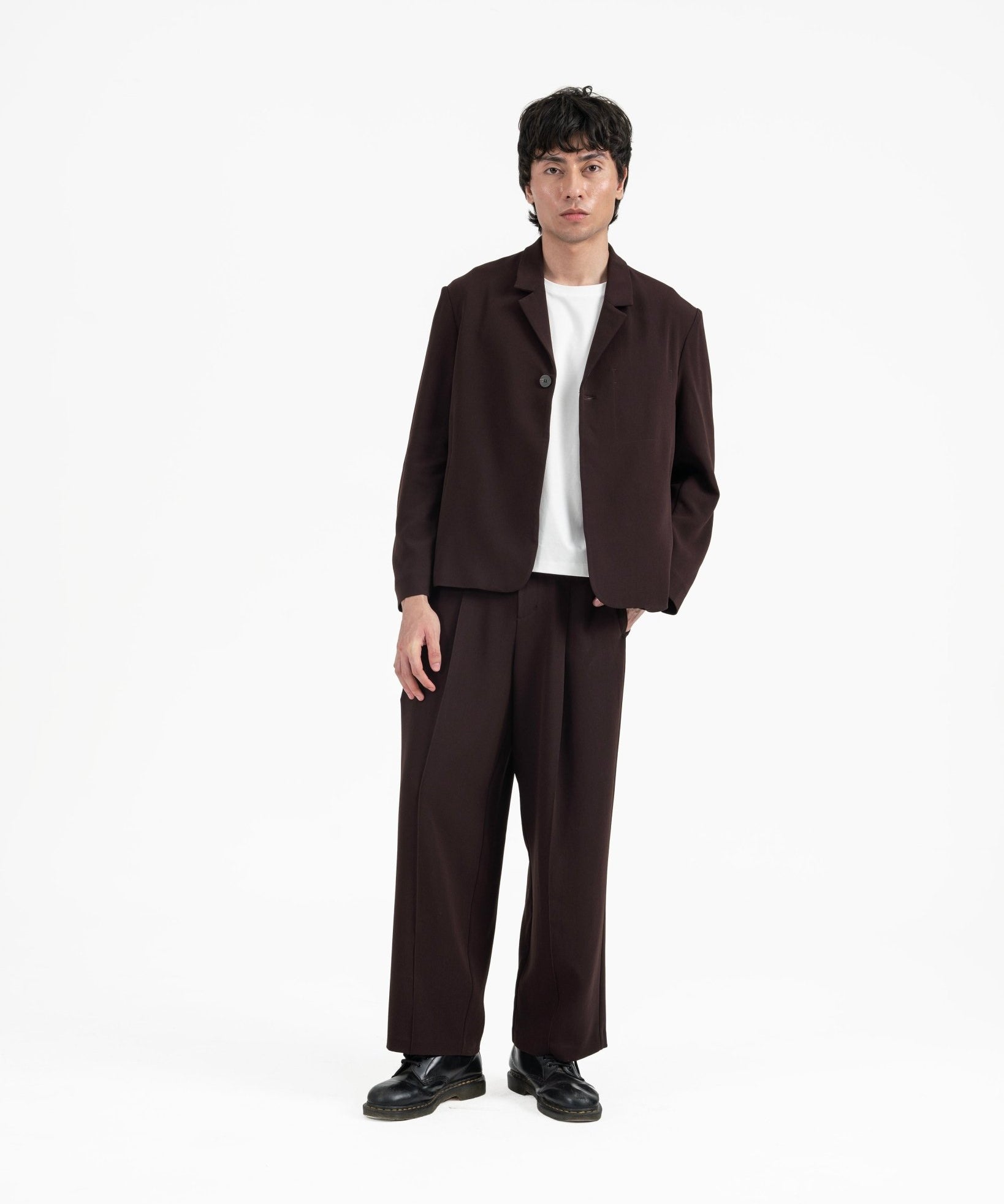 Wayfarer Travel Blazer - Sienna Plum - G R A Y E