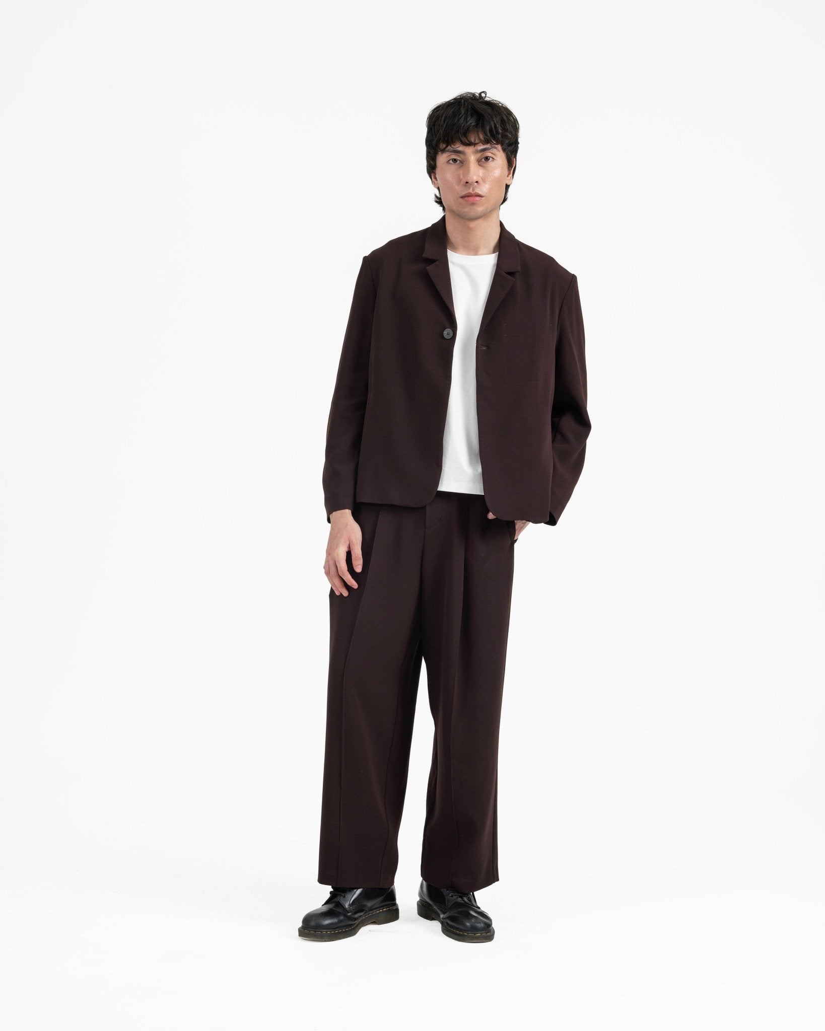 Wayfarer Travel Blazer - Sienna Plum - G R A Y E