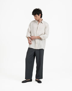 Willow Button Shirt - Pearl Gray - G R A Y E