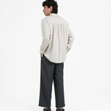 Willow Button Shirt - Pearl Gray - G R A Y E