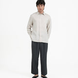 Willow Button Shirt - Pearl Gray - G R A Y E
