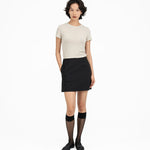 Wool Mini Skirt - G R A Y E